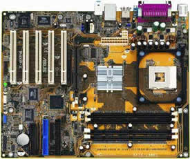 Asus P4XP-X motherboard, Socket 478 for Intel Pentium 4 / Celeron 1.4 GHz ~ 2.6+ GHz,Intel 82845 Memory Controller Hub (B0)