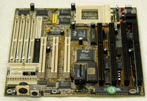 biostar mb-8500tvx-a socket 7 baby at motherboard with 4 isa slots and 3 pci