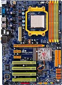 Biostar TForce 550 Socket AM2 Athlon 64 Motherboard, Nvidia 550 Chipset, 4 Dual Channel DDR2 DIMMs