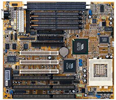 fic va-503+ super socket 7 baby at motherboard with 3 isa slots fic va503+ at board