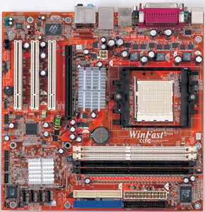 Foxconn 6150K8MA-8EKRS Motherboard, Supports Socket 939 for AMD Athlon 62 x2 Dual core / Athlon 64FX / Athlon 64 / Sempron processors, NVIDIA Geforce6150B chipset, 1 x PCI Express X16, 3 x 32-bit 33MHz PCI, DDR, LAN, USB, IDE, SATA2, RAID, Video, TV-Out, Firewire, Audio, SPDIF, Micro-ATX Form Factor