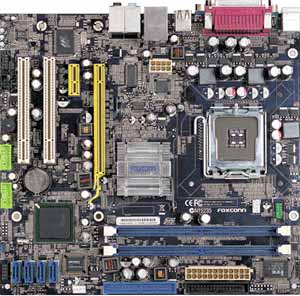 Foxconn 946GZ7MA-KRS2H Motherboard, Support for an Intel® Core2 Quad, Core2 Extreme, Core2 Duo, Pentium® D, Pentium® EE, Pentium® 4 and Celeron® D processors  in the LGA 775 package, Intel ® 946GZ chipset, 1 x PCI Express X16, 1 x PCI Express x1, 2 x 32-bit 33MHz PCI, DDR2, LAN, USB, IDE, SATA2, RAID, Video, Audio, SPDIF, Micro-ATX Form Factor