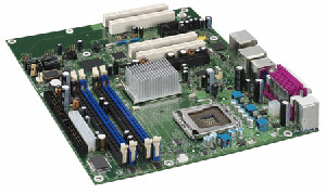 Intel D945GNTLR Motherboard Socket 775,Pentium,Celeron D,945G chipset,4 PCI,2 PCI Express,DDR2,Onboard Audio,Video,Lan,IDE,SATA,RAID,ATX Form factor