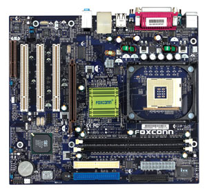 Foxconn 650M02-G-6L Pentium 4 socket 478 motherboard with audio, video and LAN