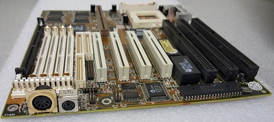 Generic Socket 7 motherboard, Generic Socket 7 slim computer system motherboard,