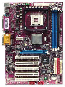 Jetway P4XFCU socket 478 motherboard, Pentium motherboard with support for PC-133 168 pin sdram memory