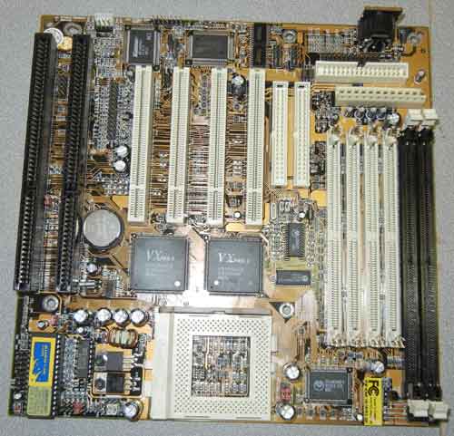 PC Chips M559 VXPRO-II Chipset, Baby AT socket 7 motherboard with 2 ISA slots, 4 PCI slots