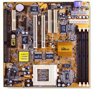 Baby AT Socket 7 90~500MHz Pentium CPUs (2) 8/16-bit ISA both AT and ATX power connectors Built-in AGP Graphics  Trend Micro's ChipAwayVirus  motherboard