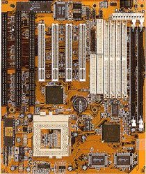 PcChips M550 Motherboard, socket 7, INTEL Pentium 75~233MHz P54C, P55C MMX CYRIX/IBM 6x86MX(M2), IDT C6,and AMD K5/K6 CPUs, Intel i430TX Pentium PCI chipset, 4 PCI, 3 ISA Baby AT, Up to 256 Mb, Simms and Dimms Support