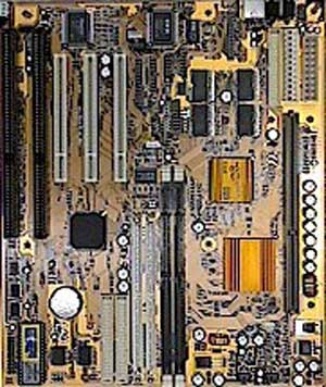 PC Chips M717, slot 1, Baby AT, ISA and PCI Local Bus motherboard