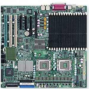Supermicro X7DB8+ Motherboard, Chipset Intel ® 5000P (Blackford),2 PCI-E (x8), 1 PCI-E (4x), 2 PCI-X 64-bit 133MHz , 1 SEPC, 1 PCI-X 64-bit 100MHz, DDR2 up to 64 GB, Video, Dual LAN, USB, IDE, SATA, SCSI, Enhanced Extended ATX Form Factor
