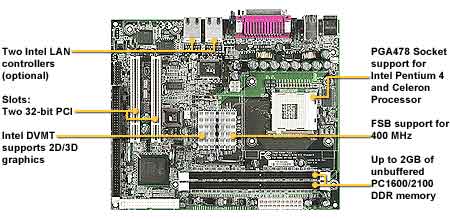Tyan Trinity i845GL S2098G2N motherboard, Tyan Socket 478 motherboards, motherboards based on Intel 845GL chipset