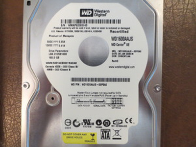 SATA, internal hard drive, 160 GB