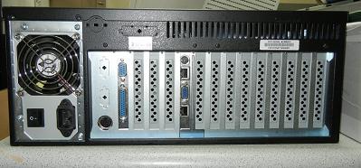 Pentium III 4U rackmount system with 10 ISA slots rear