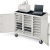 Bretford Notebook Storage Cart-24 Non-UL Listed-LAP24E-GM Ships Ready to Assemble