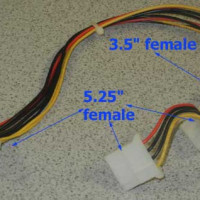 4 Pin to 2 x 5.25