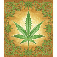 Maxam MARIJUANA LEAF BLANKET