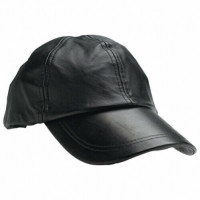Genuine Leather Baseball Cap adjustable backstrap Black Baseball Cap Unisex
