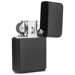 Simple Cigarette Lighter with Metal Case, Matte Black.