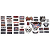 Maxam Diamond Plate™ 42pc Embroidered Motorcycle Patch Set