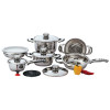 Chef Secret 12pc 9-Ply Waterless Heavy-Gauge Stainless Steel Cookware Set