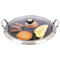 Chefs Secret 12-Element Stainless Steel Round Griddle