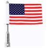 Maxam Motorcycle Flagpole Mount and USA Flag