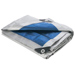 All Purpose Durable Tarp blue & silver Multiple Sizes reinforced corners