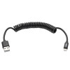 Eaton M100-004COIL-BK TRIPP LITE SERIES USB-A TO LIGHTNING SYNC/CHARGE COILED CABLE (M/M) - MFI CERTIF