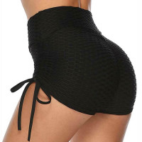 High Rise Ruched Yoga Shorts Push up butt lifting design, sexy high cut, Yoga Workout Athletic Shorts
