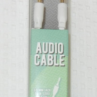 3.5mm Audio Cable,Male to Male White - 3 foot cord