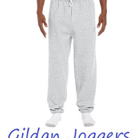 Gildan Sweatpants for men Ash Gray - Elasticized Cuffs elastic waistband wit