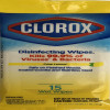 Clorox Disinfecting Wipes,15 Pack Crisp Lemon Scent - Travel Pack