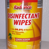Radiance Disinfectant Wipes,75 Pack Lemon Scent