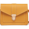 Interloper Crossbody Bag / Shoulder Bag with golden accents. Mustard