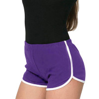 Ladies Gym Shorts Form hugging athletic gym shorts - Purple beach shorts