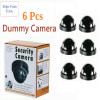 6 Pack Dummy Surveillance Cameras Fake Security Cameras Flashing LED Dome Style