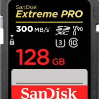 WDT - RETAIL MOBILE SDSDXDK-128G-ANCIN 128GB EXTREME PRO SD 300/260MB/S V90 C10 UHS-II