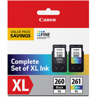 CANON - INK SUPPLIES 3706C005 PG-260 XL / CLI-261 XL VALUE PACK