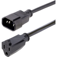 STARTECH.COM 1415R-3F-POWER-CORD 3FT (1M) 18AWG AC POWER EXTENSION CABLE; POWER SUPPLY EXTENSION CABLE IEC 60320