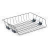 Fellowes 60112 FELLOWES WIRE 3IN LETTER TRAY WITH CONTEMPORARY DESIGN ORGANIZES DOCUMENTS AND F