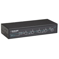 BLACK BOX KV9614A DESKTOP KVM SWITCH - DVI-D WITH EMULATED USB KEYBOARD/MOUSE, 4-PORT , GSA, TAA