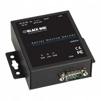 BLACK BOX LES301A-KIT INDUSTRIAL SERIAL DEVICE SERVER KIT - (1) RS-232/422/485 DB9 MALE, (1) 10/100-MB