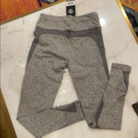 Savvi Energi Leggings Gray Athletic Tights for Women - Size Small