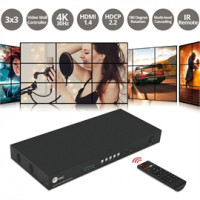 Siig CE-H26F11-S1 3X3 4K VIDEO WALL PROCESSOR WITH USB-C/DP/VGA/HDMI INPUT