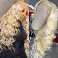Long Wavy Golden Blonde Wig
Back Length Hair