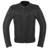 Men's Cowhide Premium Leather Scooter Jacket with Conceal Carry