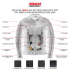 Men's Cowhide Premium Leather Scooter Jacket with Conceal Carry