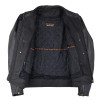Men's Cowhide Premium Leather Scooter Jacket with Conceal Carry