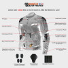 Black Mesh Motorcycle Jacket with Insulated Liner and CE Armor